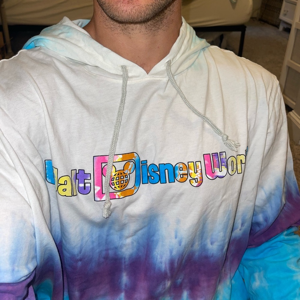 Disney tie dye sweatshirt NEW